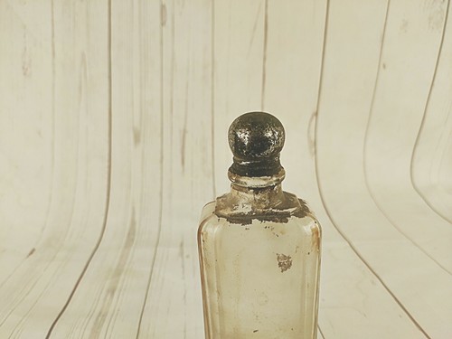 Collectible Old Antique Glassl Topper Clear Cut Glass Perfume Bottle India o1 - Picture 6 of 6