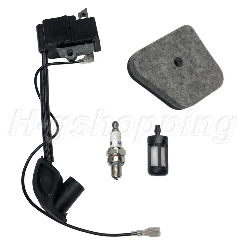 Trimmer Ignition Coil Module Air Filter Repair Kit For Stihl FS90R FS100R KM110R - Image 4 of 4