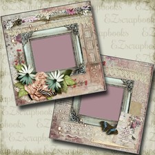 May - 2 Premade Scrapbook Pages - EZ Layout 4830