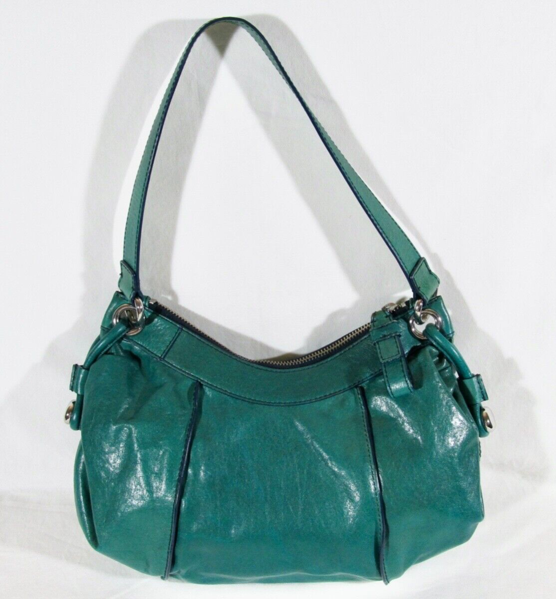 Banana Republic Women's Green Leather Purse Handbag Shoulder Bag w