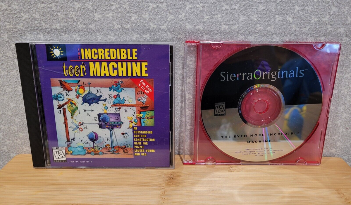 1996 Sierra Incredible Toon Machine & Even More Incredible Machine