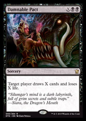 x1 Damnable Pact R MTG Dragons of Tarkir M/NM, English - Picture 1 of 1
