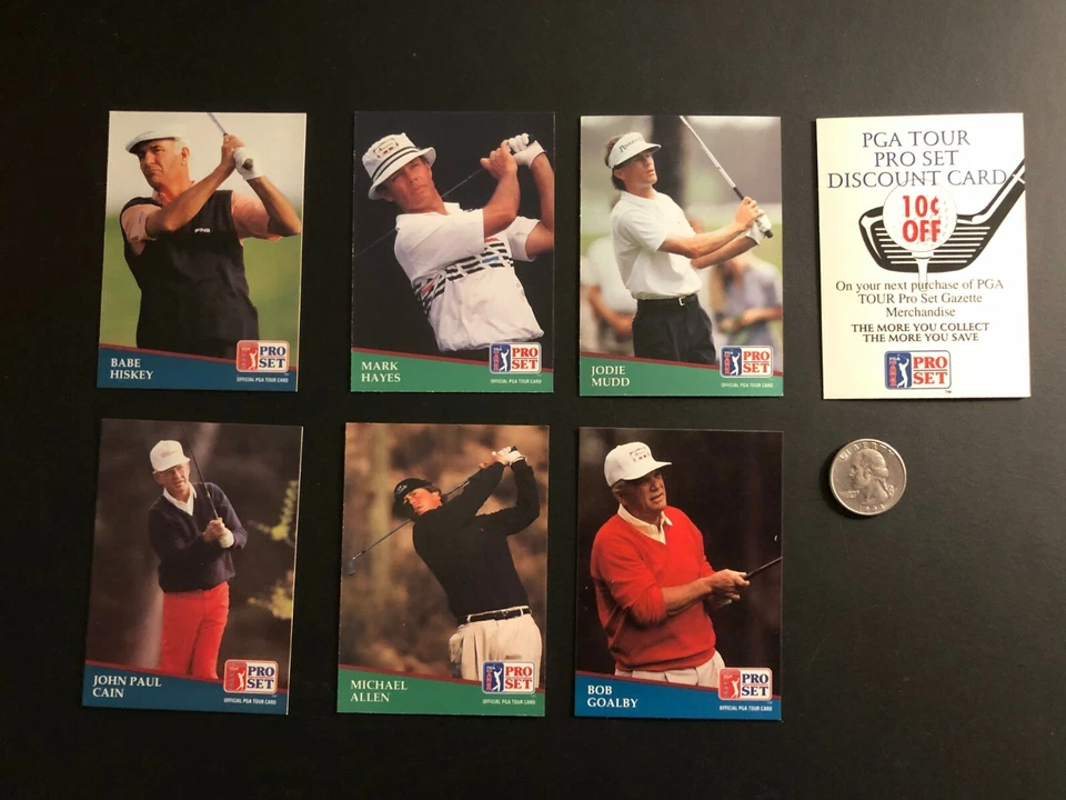 1991 PRO  (7) PGA-Tour Trading Cards - Image 2 of 4