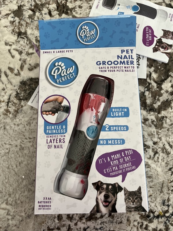 Bell+Howell 2337 PawPerfect Pet Nail Trimmer Damaged With Red Paint!!!