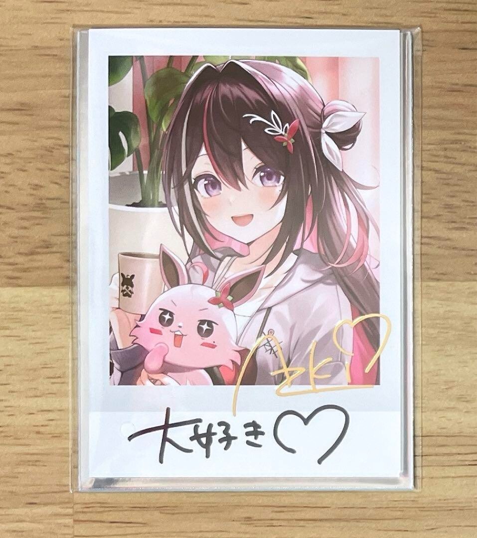 直筆ポストカード　ホロライブ　AZKI 2022誕生日記念 AZKi 誕生日記念 2022 直筆サイン入り ポストカード ホロライブ - メルカリ