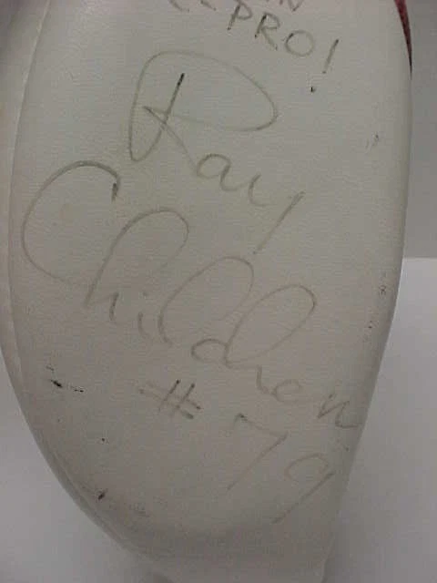 RAY CHILDRESS 79 Houston Oilers Firmado Wilson NFL Fútbol Paul Tagliabue Foto 2 de 4