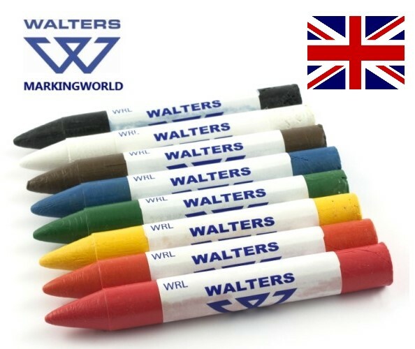 Marcadores de crayón de cera de tiza para neumáticos y caucho, todos los colores, crayones Walters WRL, caja 72