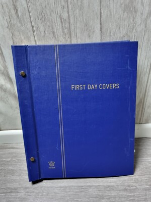 IMPORTA  First Day Covers Album blau inkl. 20 Einsteckhüllen 
