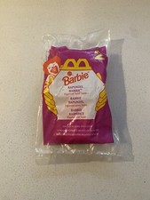 McDonald's Rapunzel Barbie Doll Happy Meal Mattel 2 Figurine With Base 1996