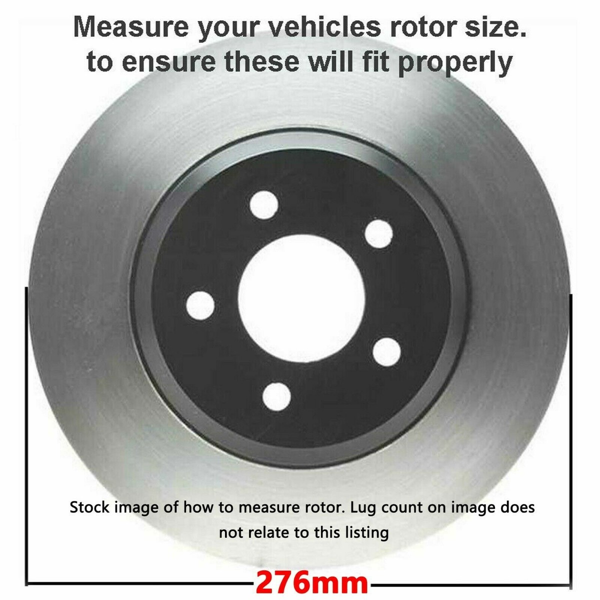 Complete 6-Piece Front Brake Kit: Drilled & Slotted Rotors + Ceramic Pads For Lincoln/Mercury