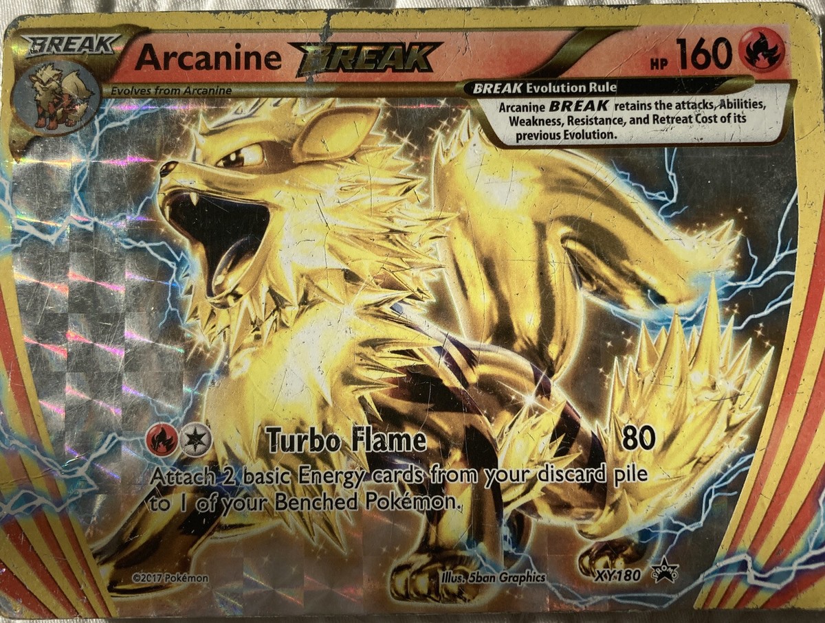 Pokemon - Arcanine BREAK (XY180) Promo Holo Rare | Arcanine Break