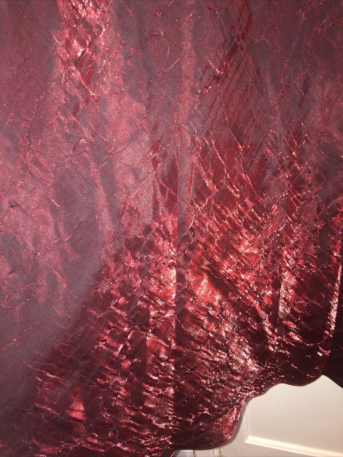 Vintage Debenhams 90s Bias Cut Red Midaxi Dress U… - image 3