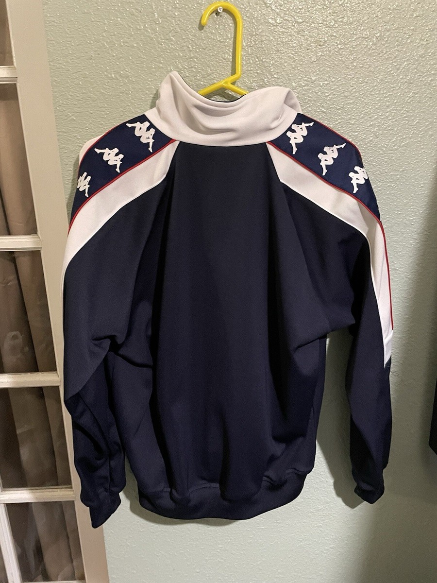 Vintage 90s Kappa Track Jacket Mens M Navy Red Zipper | eBay