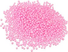 1 Pack 0.1" Pink Mini Polystyrene Foam Beads Ball round for the Arts, DIY Crafts