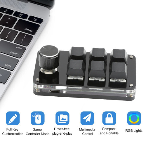 Programmierung Makro Custom Regler Tastatur Bluetooth/RGB/Kabelgebunden Kopieren Einfügen Taste - Bild 2 von 28