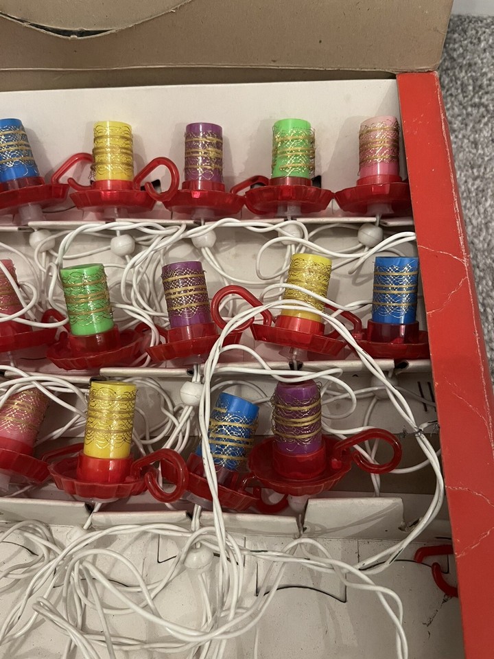 Vintage Pifco Fairy Candles Christmas Lights Like Noma Spares or
