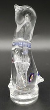 Art Glass PENGUIN With Millefiori 6 3/4" H Paperweight Nice