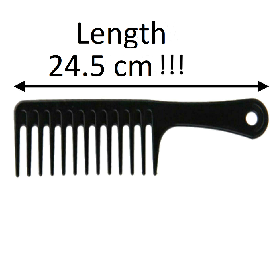 Glamza Jumbo Detangler Basin Comb Black for sale online eBay