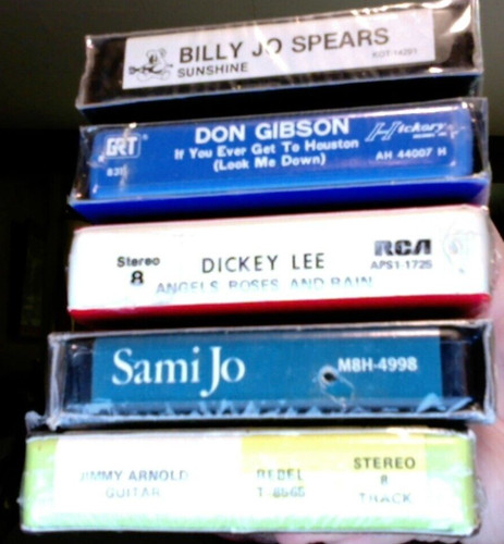 Country & Western/Bluegrass 8 Track Tapes- all sealed- all priced at $1.50