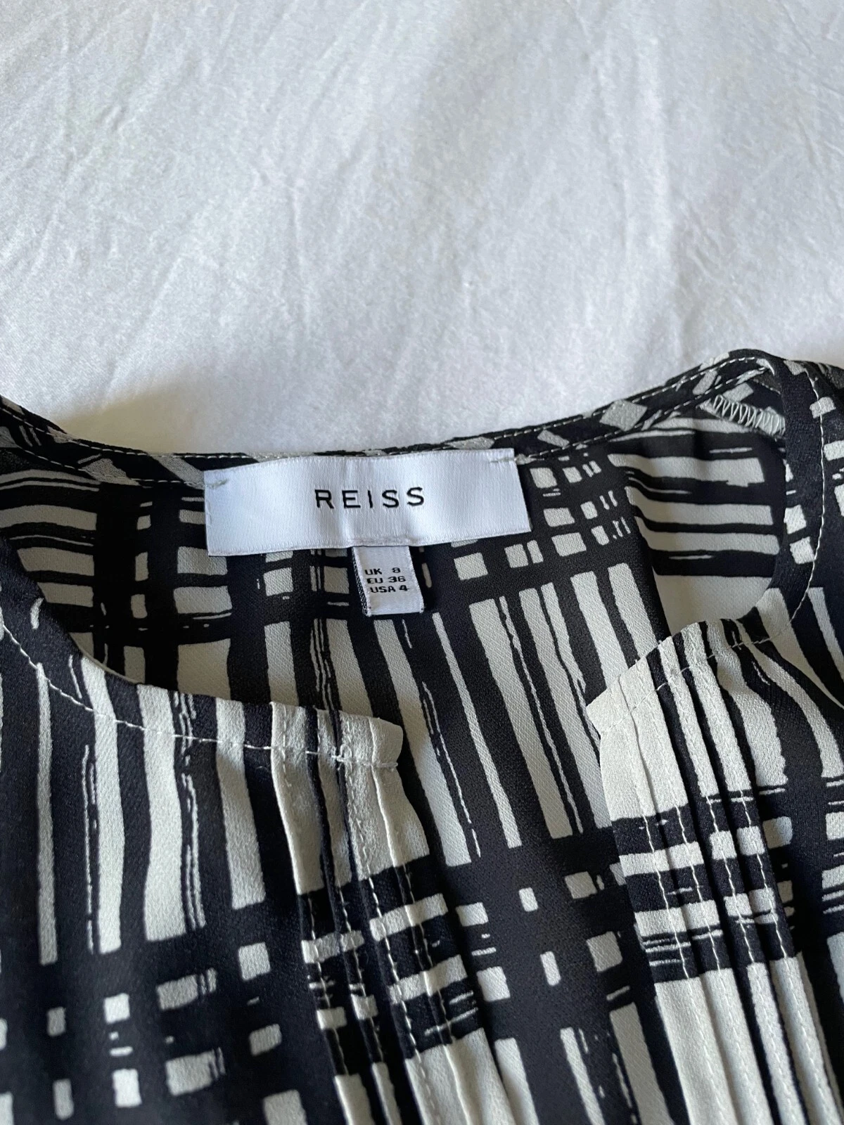 Abito da lavoro a scacchi Reiss nello stile di Alexander McQueen (taglia 8)