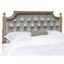 safavieh rustic wood grey tufted velvet full headboard - rustic oak, grey 55.3"x
