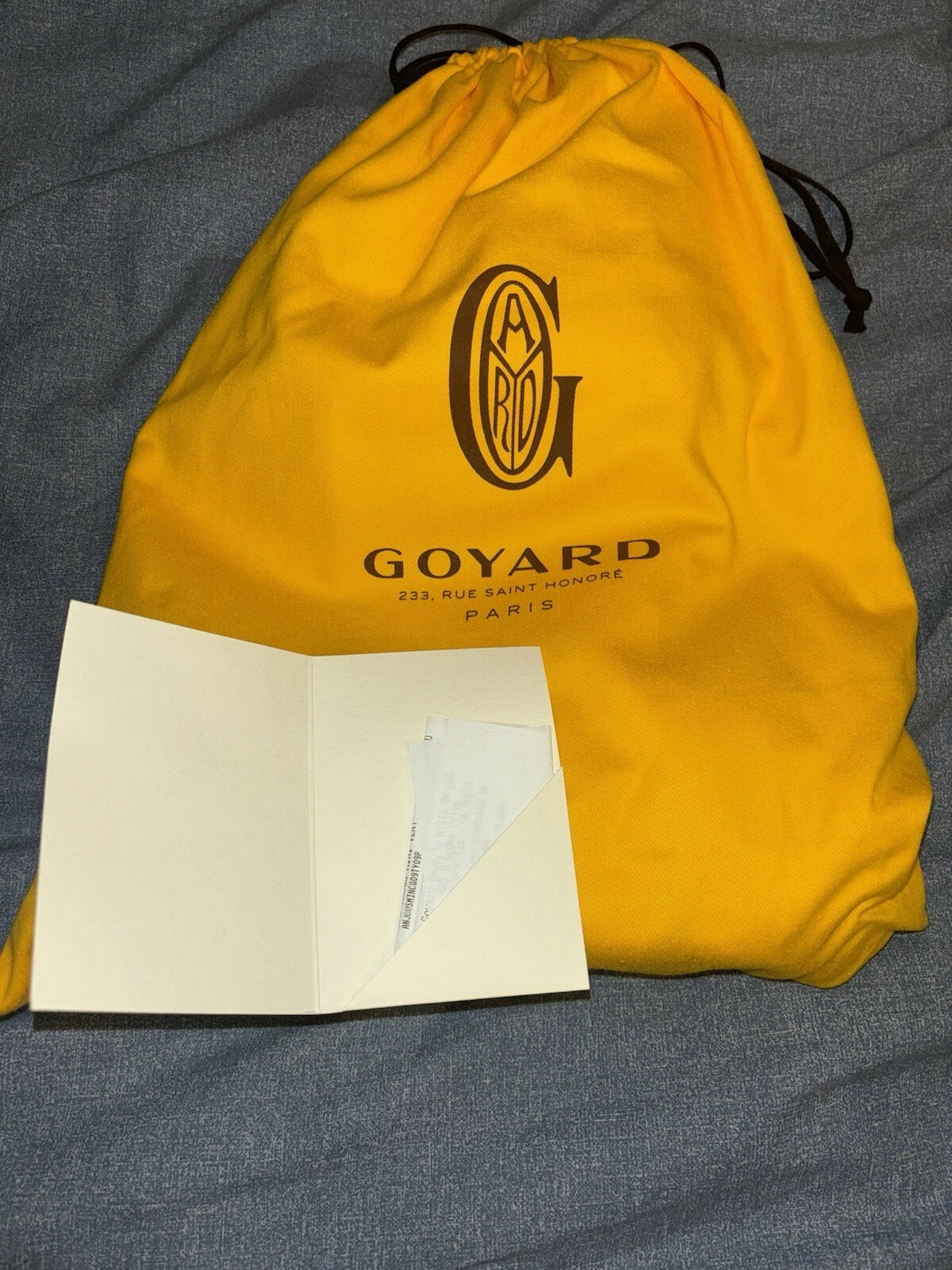 Borsa nuova Goyard Green Mini Anjou con tutta la confezione e ricevuta