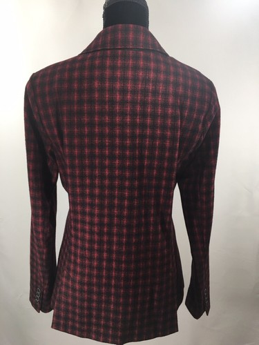 Eddie Bauer Plaid Wool Blend Blazer Size T10 - Picture 4 of 7