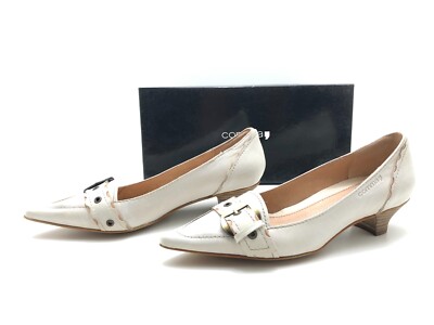 COMMA women's pumps size 37 high heels heels block heel comfort shoes beige