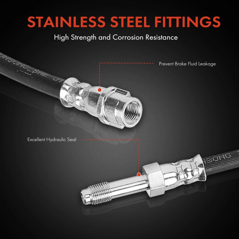 Manguera hidráulica de freno para Audi S8 2013-2018 A8 Quattro delantera izquierda y derecha Foto 4 de 4