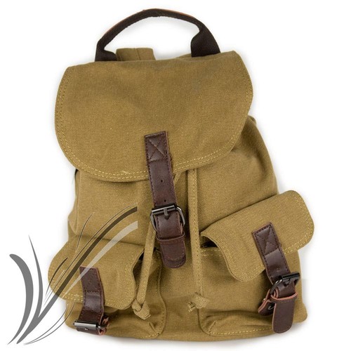 Zaino uomo vintage tela giallo senape zainetto gita tessuto leggero  montagna | eBay