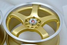 17 Gold Rims Outback Toyota 86 Prius Matrix Corolla Celica 5x100 5x114.3 Wheels