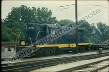 Orig. Slide Chicago S. Shore & S. Bend CSS 5747 GP7 Michigan City IND 7-9-1973 (
