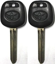 2 New Toyota / Scion TOY44D Dot Transponder Key Blank WITH LOGO  USA Seller A+++