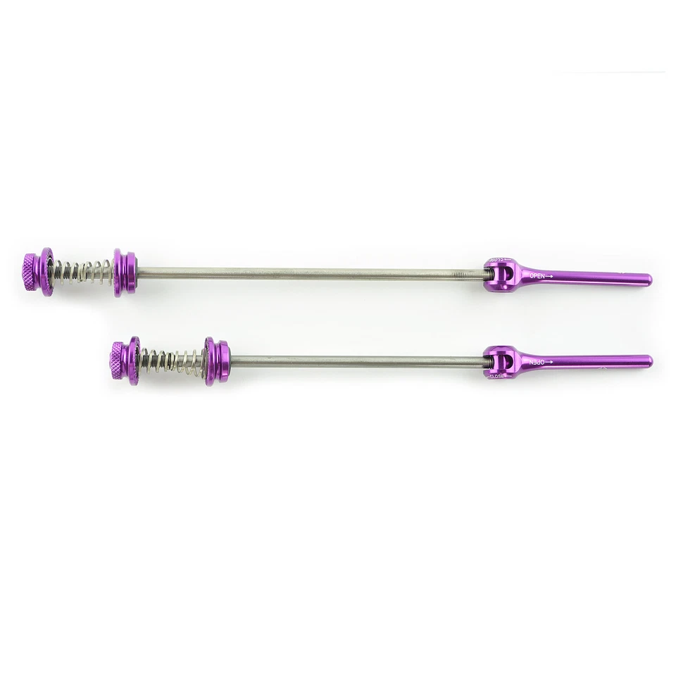 OMNI Racer WORLDS LIGHTEST RaceLite Titanium Alloy Road Wheel Skewers 46g PURPLE - Image 3 of 4
