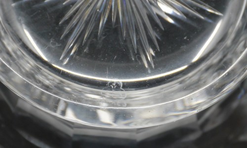 SIGNED HAWKES AMERICAN BRILLIANT CUT GLASS MAYONNAISE, SAUCE BOWL, UNDERPLATE - Picture 8 of 8