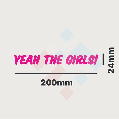 "Yeah The Girls" (YTG) Pair Sticker Decal - Funny Aussie JDM 4x4 Car Decal