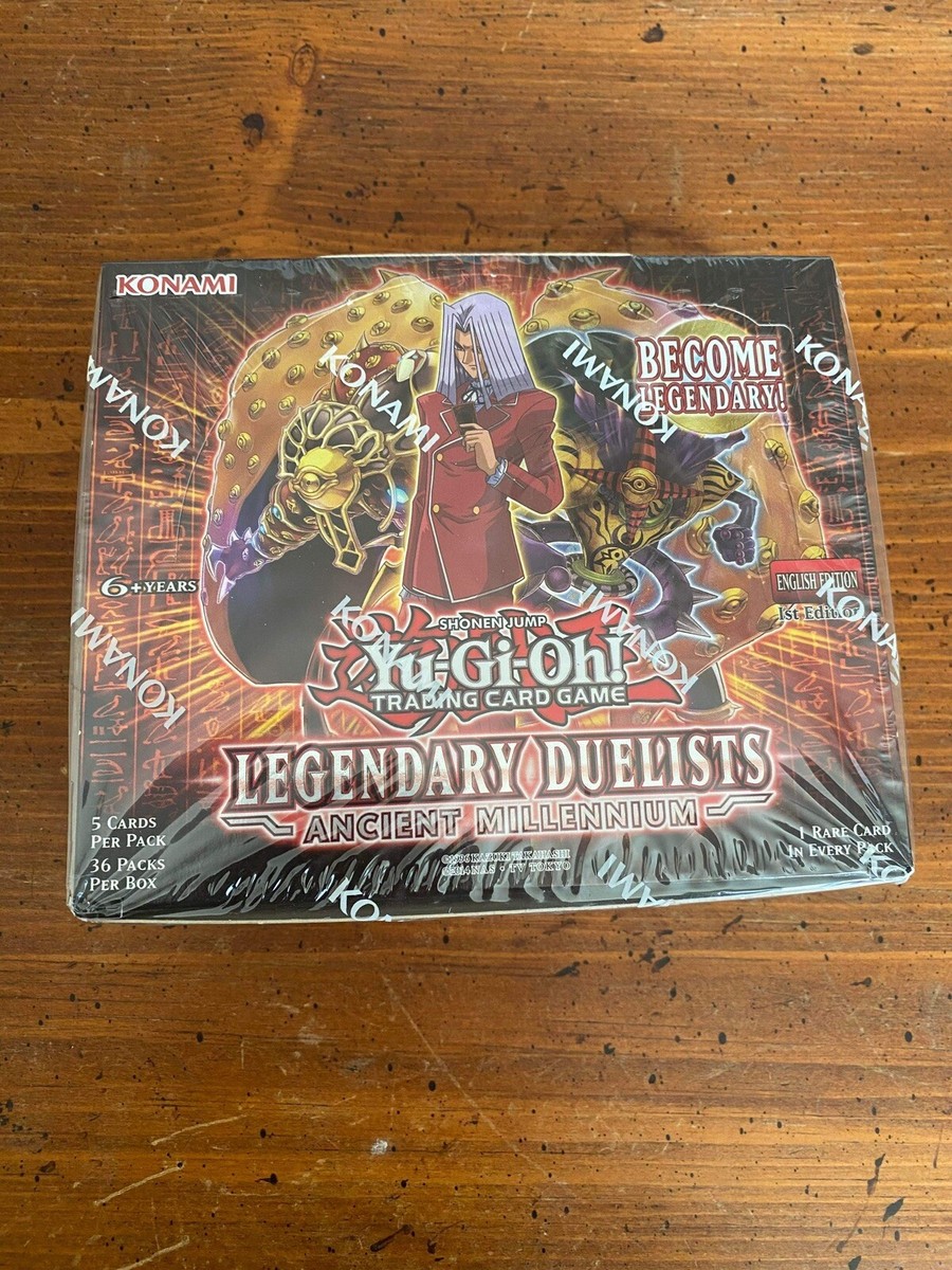 legendary duelists ancient millennium booster box Yugioh Legendary Duelists Ancient Millennium Booster Box 1st Edition Sealed