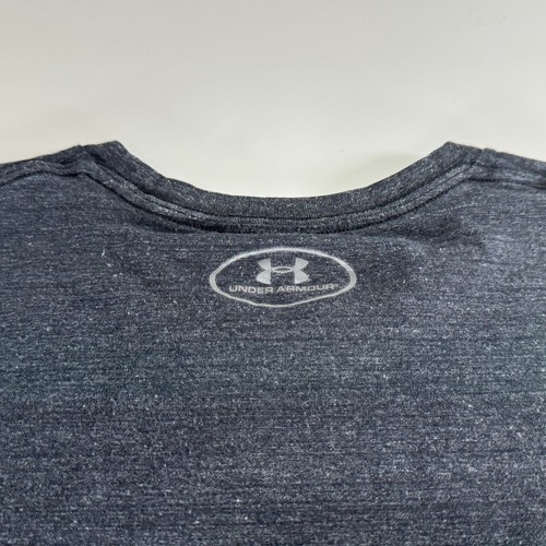 Project Rock T Shirt Size Large Gray Progress Through Pain Loose Under Armour - Picture 15 of 20
