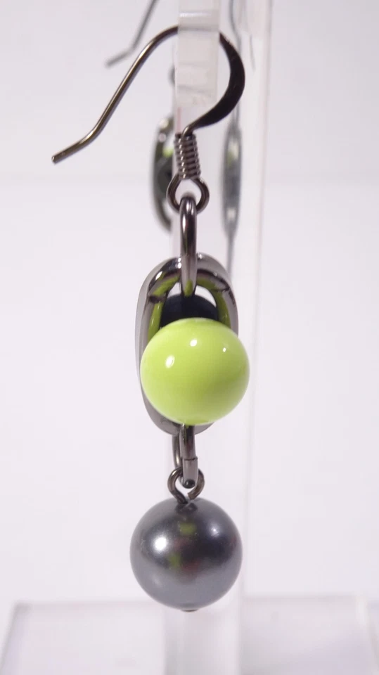 Pendientes colgantes JOOMI LIM para mujer dinámica dúo esfera hematita bronce nuevos sin etiquetas 145 Foto 3 de 4