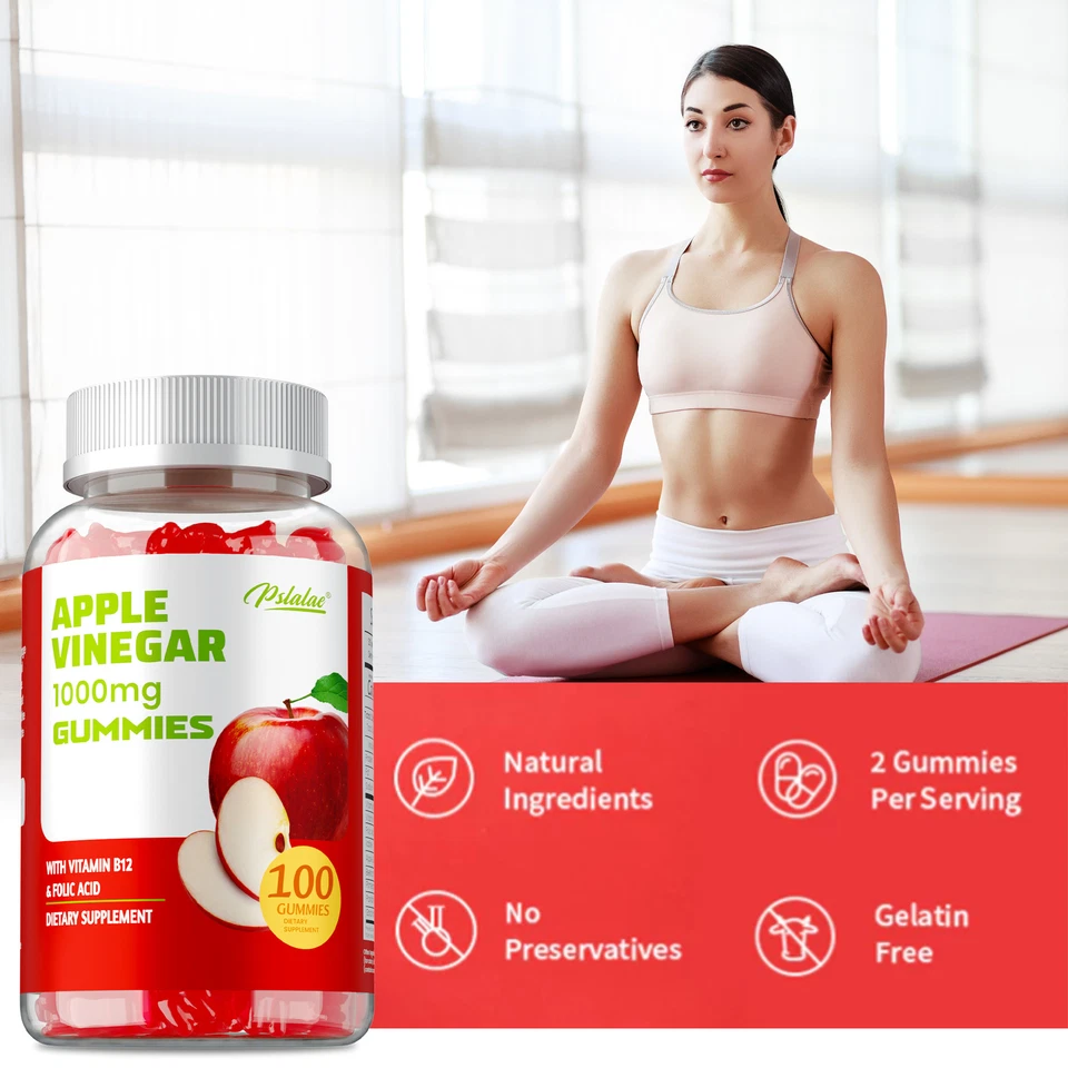 Apple Cider Vinegar Gummies - Fat Burner, Fast Weight Loss, Detox Cleanse - Image 4 of 4