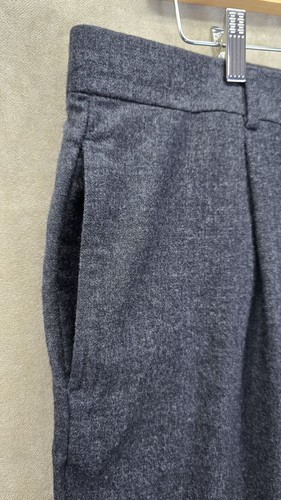 Donna Karan Signature Mens Grey 100% Wool Trouser Pants Made In Italy 40 x 30" - Bild 4 von 20