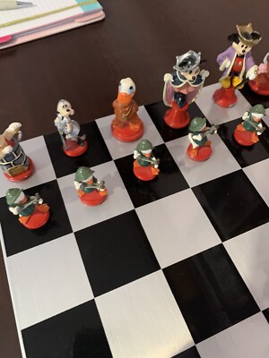 Walt Disney Complete Pewter Chess Set | eBay