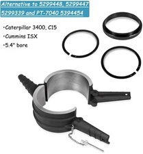For Cummins ISX 7040 Piston Ring Compressor Tool Adapter & Anti-Polishing Ring