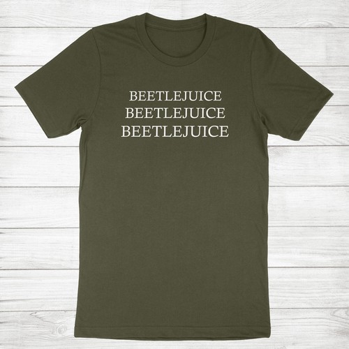 Cute fun Halloween Shirt Tshirt Funny sarcastic Gift Letter Printed Beetlejuice - Picture 14 of 17