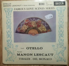 Tibaldi / Del Monaco - Otello / Manon Lescaut - Decca CEP 669 - UK 1960