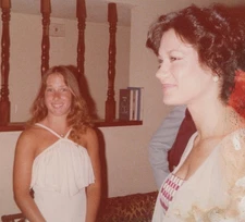 1970s Pretty Women Friends Smiling Indoor Party Portrait