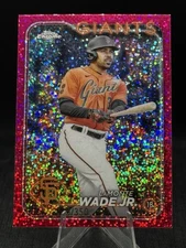 2024 Topps Chrome Magenta Speckle Refractor #222 LaMonte Wade Jr. /350 Giants