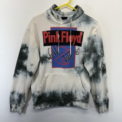 Pink Floyd '87 World Tour Hoodie Mens Small Tie Dye Pullover Graphic Reprint