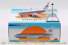 Inflight 1:200 737-200 American Airlines N4501W w/Stand