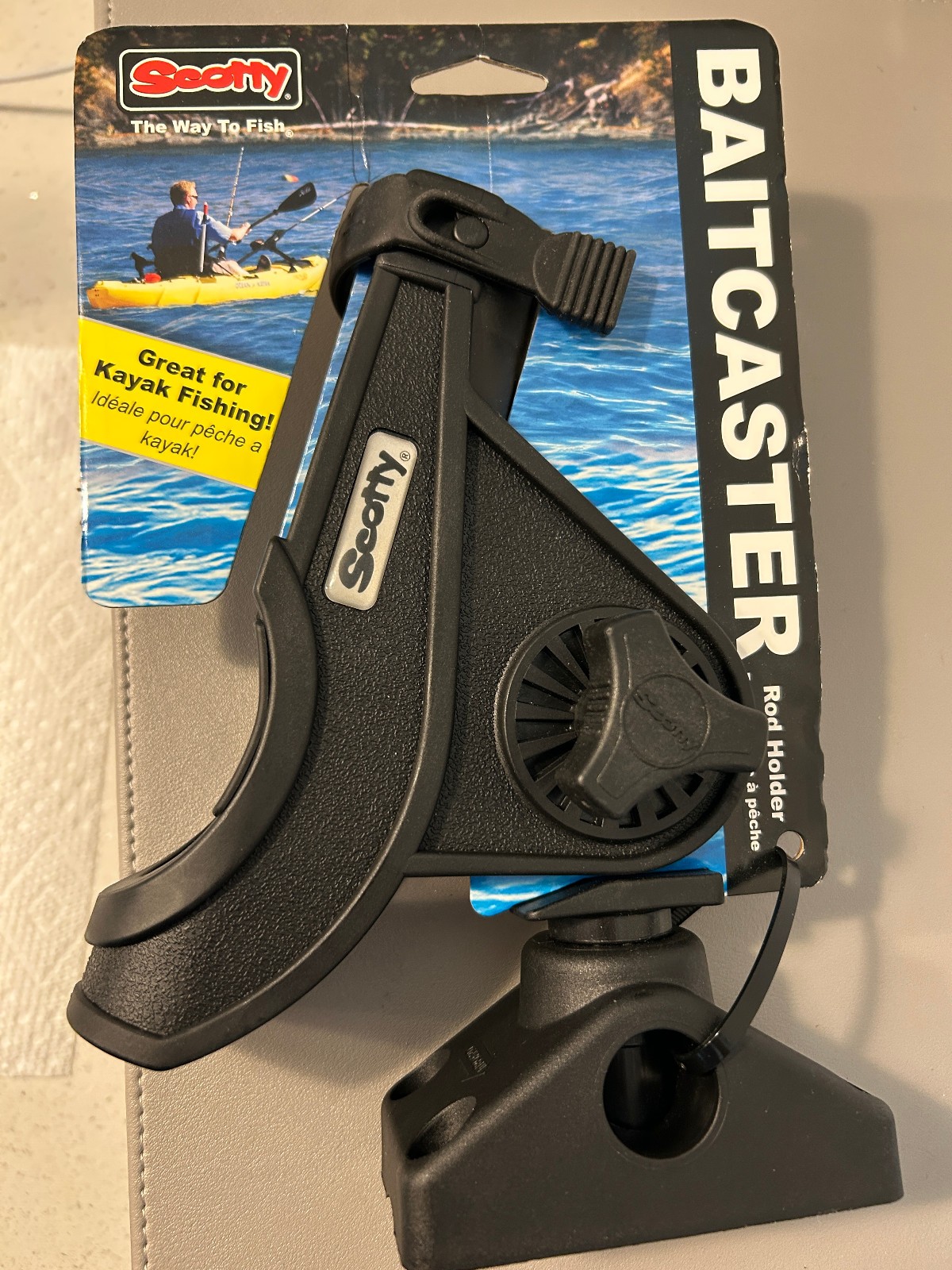 Scotty 0280-BK Rod Holder w/ 0241 Mount Baitcaster Spinning 